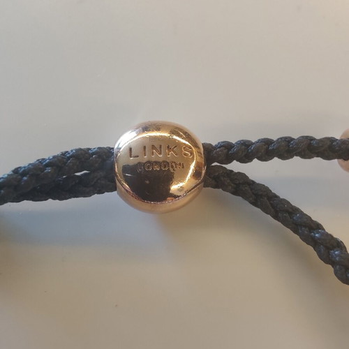 Links of London Rose Gold Vermeil Skull Bracelet
