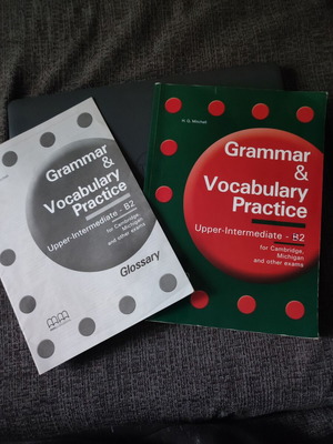 Grammar & Vocabulary Practice Upper Intermediate B2 book and glossary like new