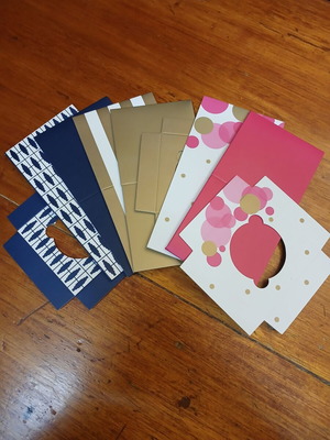 Gift boxes new, pack of 3 cardboard, foldable