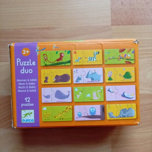 Djeco children's puzzle used, 12 pieces, age 2+