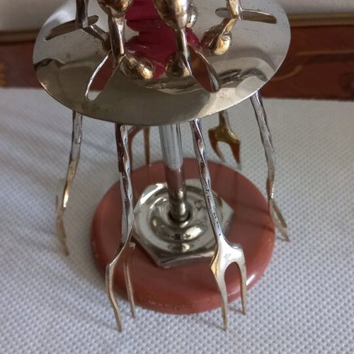 Vintage serving set with forks like new
