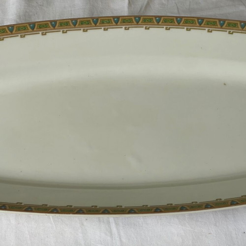 Wm Guerin Limoges Oval Serving Platter used, antique 60 cm