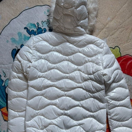 Blauer women's white puffer jacket
