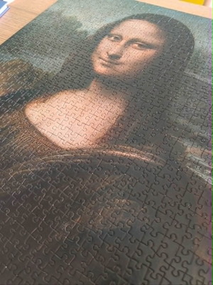 Puzzle Mona Lisa Clementoni 1000 pieces used