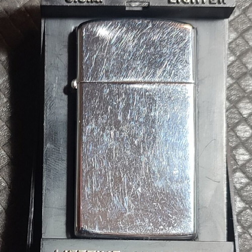 Zippo slim silver lighter 1996