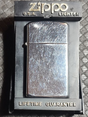 Zippo slim silver lighter 1996