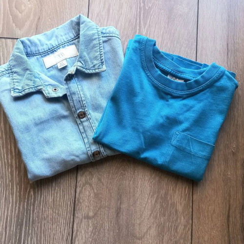 Zara kids shirt and blue t-shirt set, age 3