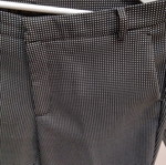 Zara women's fabric pants black and white micro check size 40 L excellent condition
