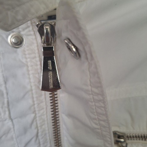 Trussardi Jeans men's windbreaker jacket, white, size S/M