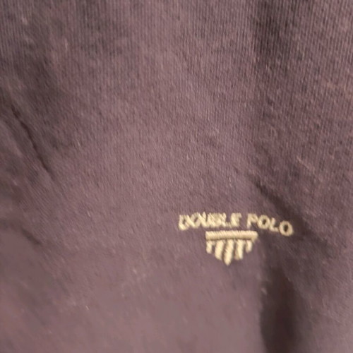 Double men's polo shirt XL used, blue with faded color