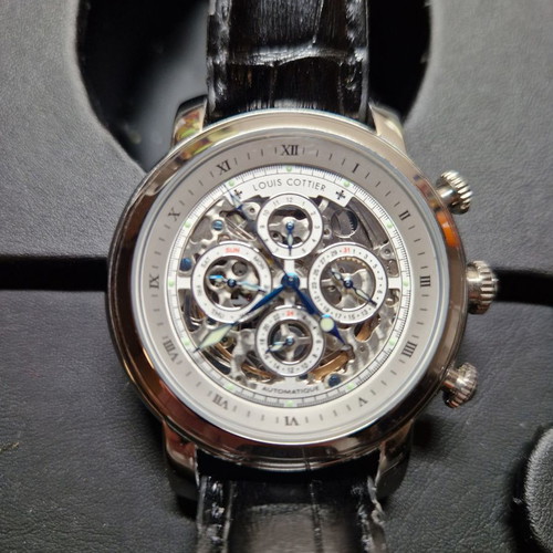 Louis Cottier men's watch new automatic skeleton movement