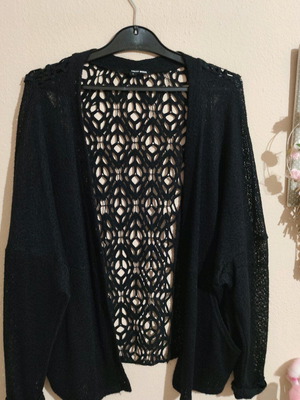 Women's lace cardigan like new, size Small, black