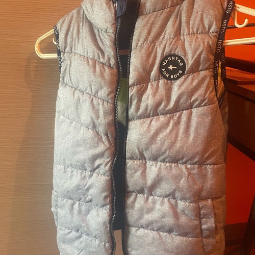 2nd Skin kids sleeveless vest grey blue like new, size 116 cm