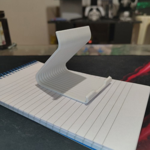 White phone and tablet stand
