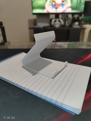 White phone and tablet stand