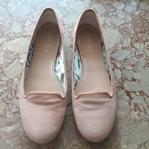 Geox ballerinas used size 38.5 pink suede