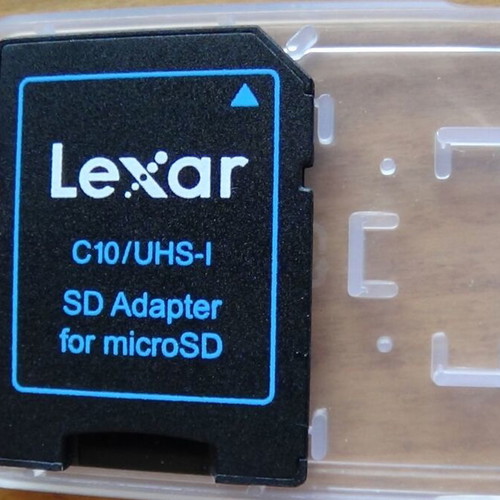 Lexar microSDHC 32GB 300x memory card with adapter like new