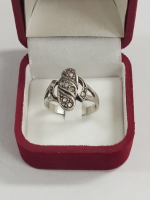 Silver ring size 58 used with 925 stamp