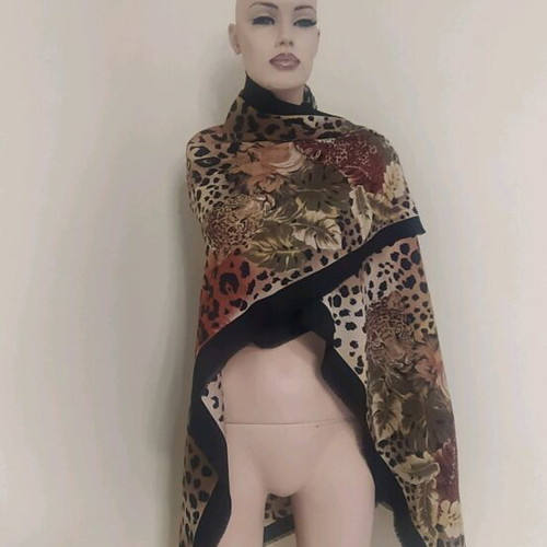 Leopard print pashmina new, scarf and pareo
