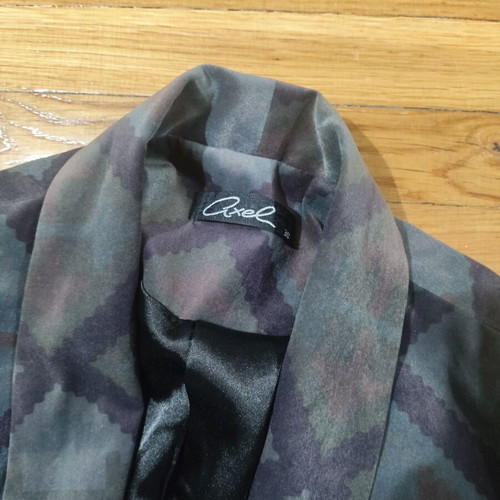 Axel Soft Jacket With Geometric Pattern Size M Like New
