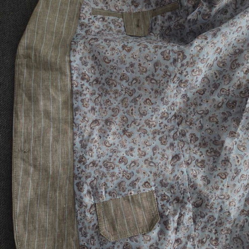 Men's linen jacket Frank Eden like new, beige, size 52