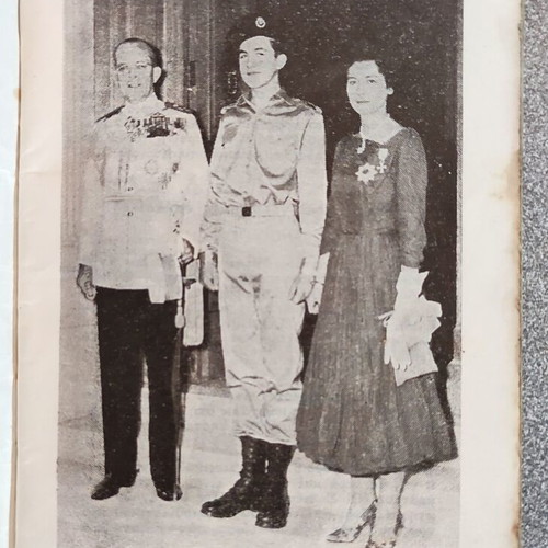 Agricultural Diary 1957 used with royal family photos