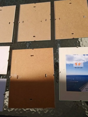 Frames set of 7 with glass like new