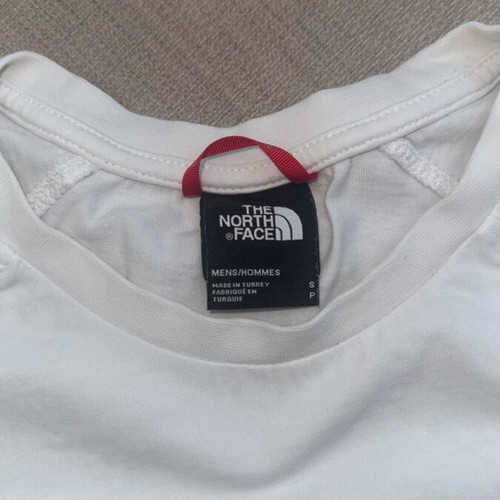 The North Face T-shirt, size small, white