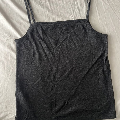 Massimo Dutti black top XS used, thin straps, lightweight fabric