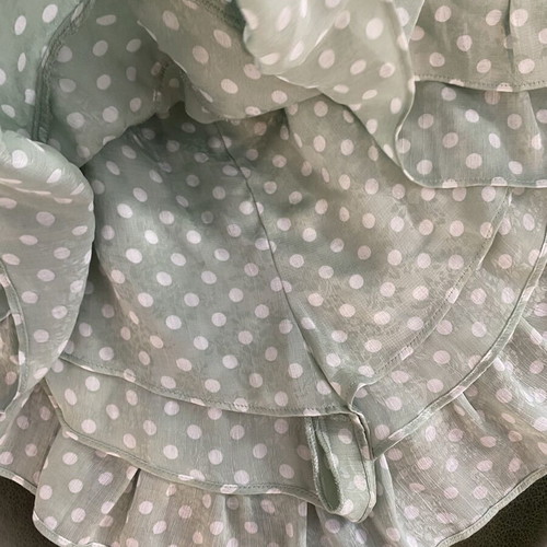 Zara polka dot mint skirt shorts size M like new
