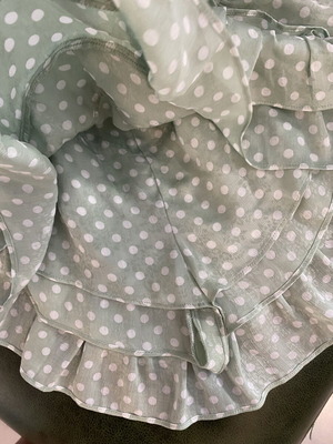 Zara polka dot mint skirt shorts size M like new