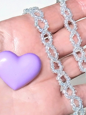 Jewelry set for girl like new, choker necklace, bracelet and heart pin