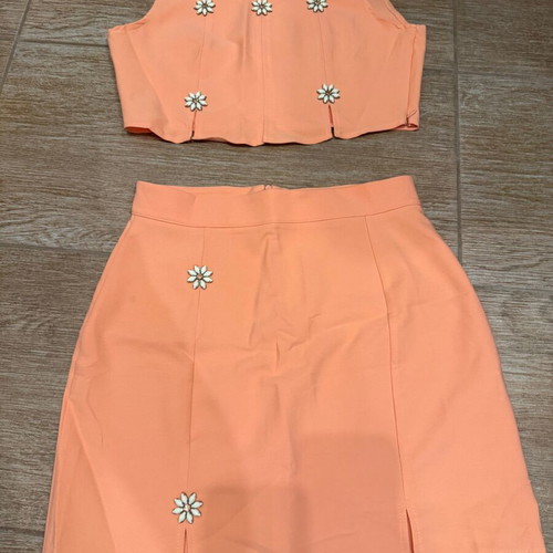Shein summer set, orange