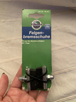 Filmer bike brake shoes new, model Art.-Nr. 42.151 for aluminum rims