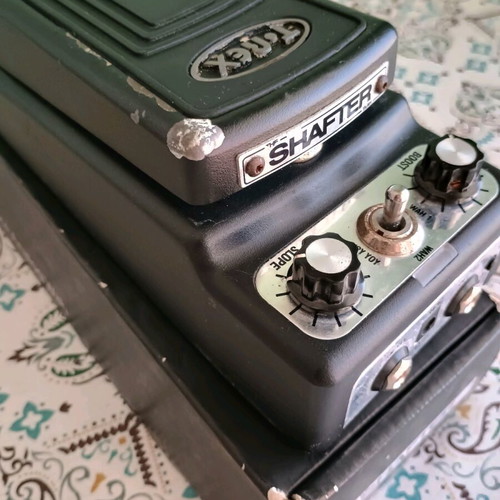 T rex Shafter wah wah pedal used with box