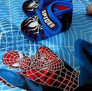 Χειμερινά παντοφλάκια Spiderman νούμερο 22 πωλούνται λόγω ανάγκης