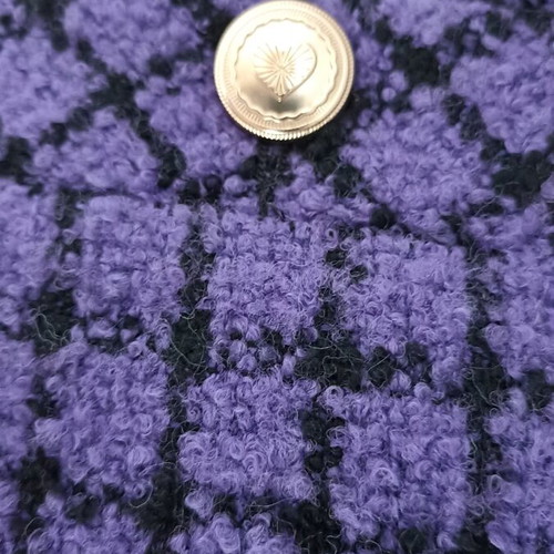 SANDRO tweed mini skirt new, size 40 FR, purple
