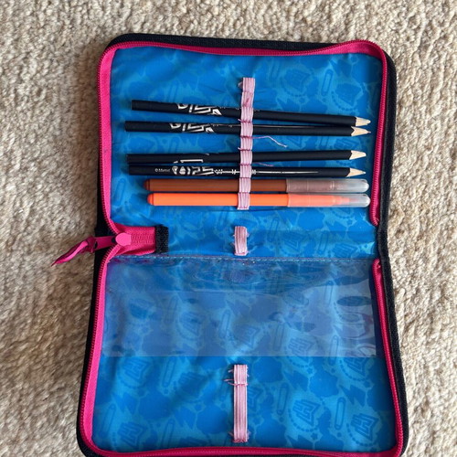 Monster High pencil case used with Scream Team design