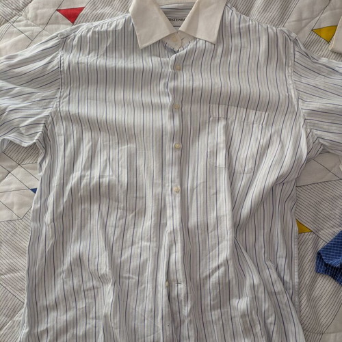 Men's professional dress shirt like new, white and blue, sizes XL and XXL