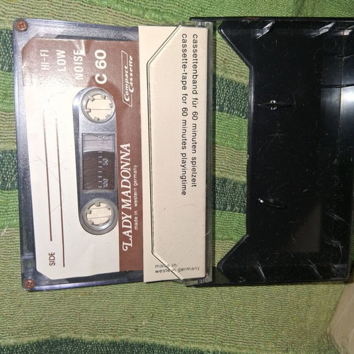 Vintage Lady Madonna C60 audio cassettes new, pack of 10
