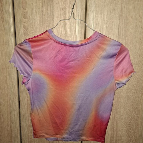 Terranova crop top XS, colorful tie-dye pattern