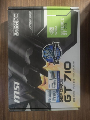 GT 710 2GB graphics card like new with box, low profile