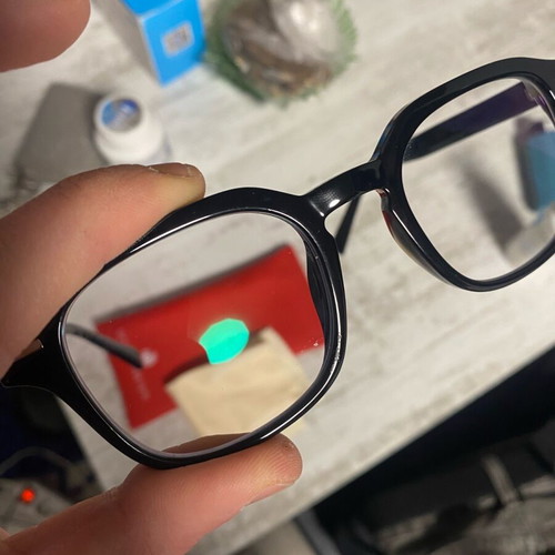 Blue light blocking glasses like new, non-prescription, black