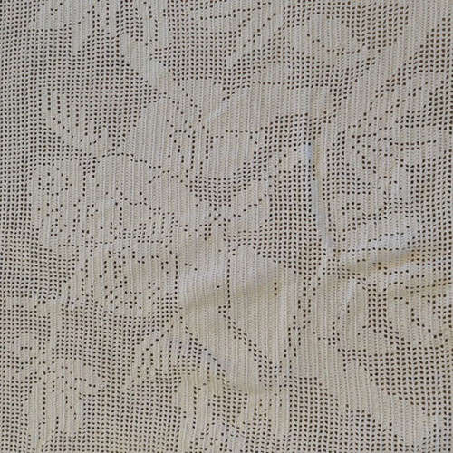 Handmade crocheted blanket like new 180x210 cm