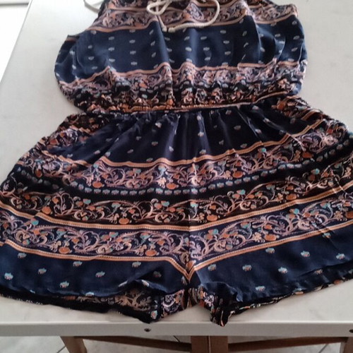 Women's summer one-piece blue like new, size M