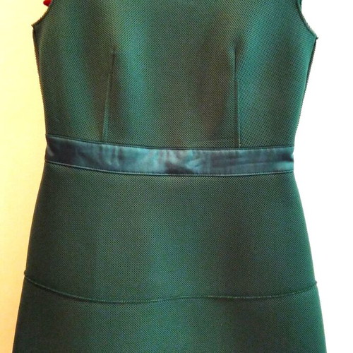 Sisley dress, deep green, timeless elegance
