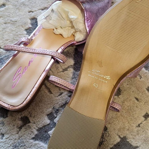 Sante slingback 40 pink purple iridescent like new