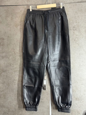 Leather pants Zara like new, black, elastic waist, size XS