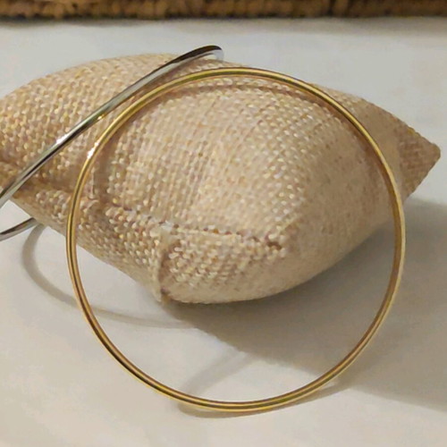 Handcuff bracelet new made of steel, gold and silver colors