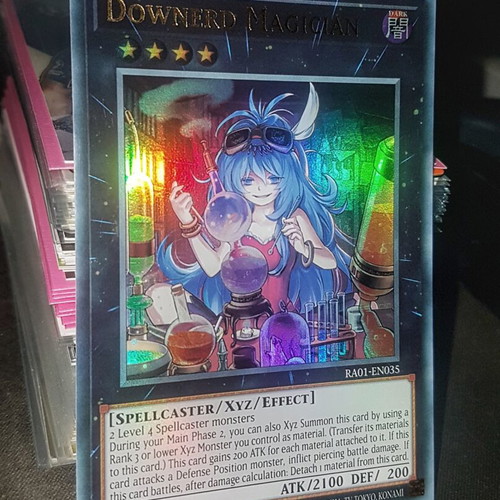 Downerd Magician YuGiOh TCG Ultra Rare Foil card like new